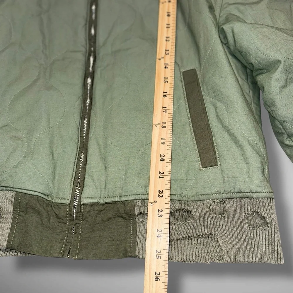 Vale Forever Jacket‎ Adult XL Authentic Green Ripstop Distressed Quilted RARE